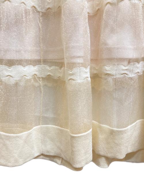 Snidel（スナイデル）Snidel (スナイデル) ティアードニットワンピース ベージュの古着・服飾アイテム