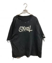 SKOOT（スクート）の古着「ダメージ加工プリントTシャツ」｜ブラック