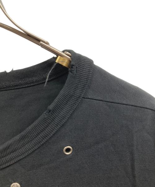 SKOOT（スクート）SKOOT (スクート) ダメージ加工プリントTシャツ ブラック サイズ:Freeの古着・服飾アイテム