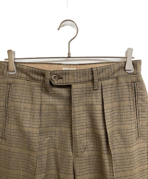 PHIGVEL MAKERS（フィグベルマーカーズ）PHIGVEL MAKERS (フィグベルマーカーズ) ウールタックパンツ ブラウン サイズ:1の古着・服飾アイテム