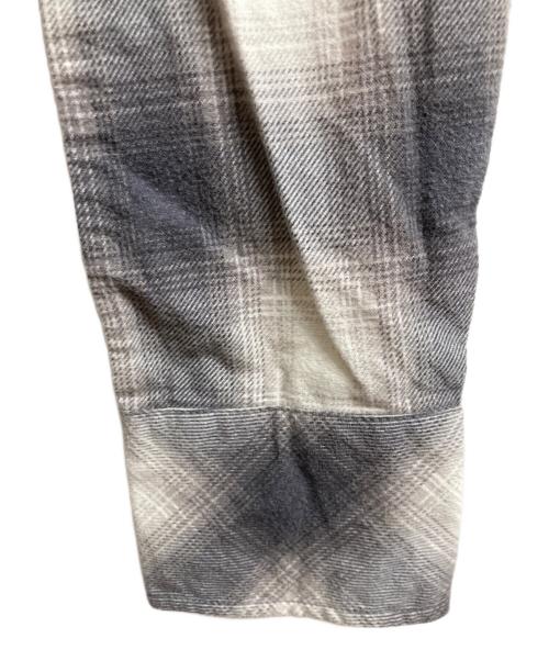 NUMBER (N)INE（ナンバーナイン）NUMBER (N)INE (ナンバーナイン) オンブレチェックウエスタンシャツ グレー サイズ:2の古着・服飾アイテム