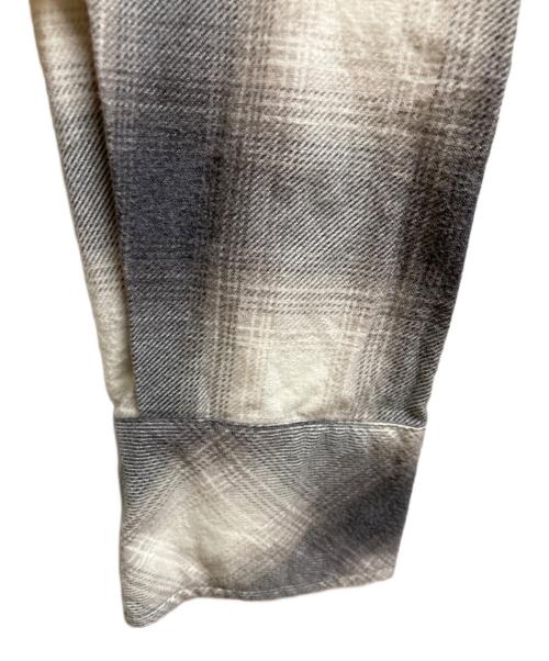 NUMBER (N)INE（ナンバーナイン）NUMBER (N)INE (ナンバーナイン) オンブレチェックウエスタンシャツ グレー サイズ:2の古着・服飾アイテム