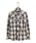 NUMBER (N)INE（ナンバーナイン）の古着「オンブレチェックウエスタンシャツ」｜グレー