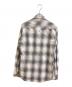 NUMBER (N)INE (ナンバーナイン) オンブレチェックウエスタンシャツ グレー サイズ:2：10000円