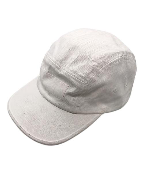 SUPREME（シュプリーム）Supreme (シュプリーム) MM6 Maison Margiela (エムエムシックスメゾンマルジェラ) Painted Camp Cap ホワイト サイズ:58の古着・服飾アイテム