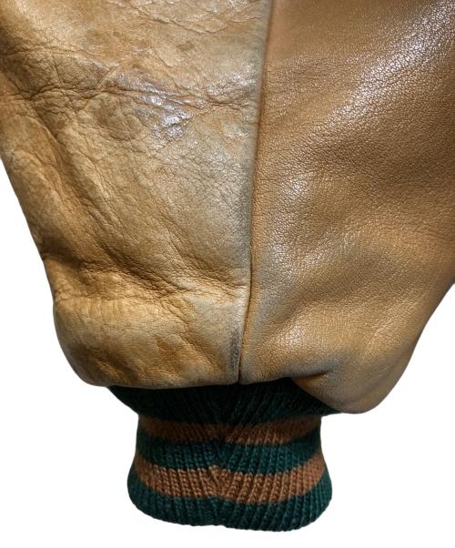 BROOKS BROTHERS（ブルックスブラザーズ）BROOKS BROTHERS (ブルックスブラザーズ) 袖革スタジャン グリーン サイズ:XLの古着・服飾アイテム