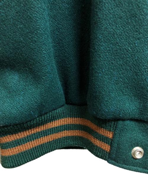 BROOKS BROTHERS（ブルックスブラザーズ）BROOKS BROTHERS (ブルックスブラザーズ) 袖革スタジャン グリーン サイズ:XLの古着・服飾アイテム