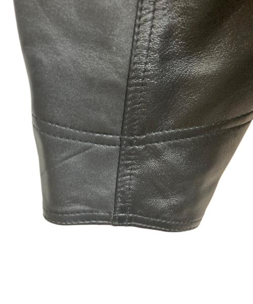 skookum（スクーカム）SKOOKUM (スクーカム) JACKROSE (ジャックローズ) LAMB LEATHER CAR COAT ブラック サイズ:3の古着・服飾アイテム