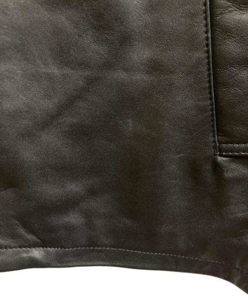 skookum（スクーカム）SKOOKUM (スクーカム) JACKROSE (ジャックローズ) LAMB LEATHER CAR COAT ブラック サイズ:3の古着・服飾アイテム