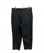 COMME des GARCONS HOMMEコムデギャルソン オム）の古着「ウールリネンパンツ」｜ブラック