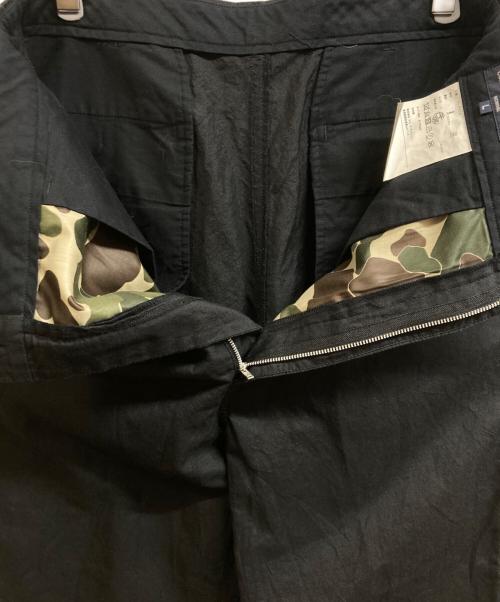COMME des GARCONS HOMME（コムデギャルソン オム）COMME des GARCONS HOMME (コムデギャルソン オム) ウールリネンパンツ ブラック サイズ:Lの古着・服飾アイテム