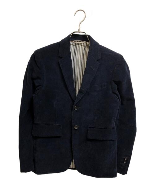 THOM BROWNE. NEW YORK（トムブラウン ニューヨーク）THOM BROWNE. NEW YORK (トムブラウンニューヨーク) 13AW 2Bコーデュロイテーラードジャケット ネイビー サイズ:00の古着・服飾アイテム