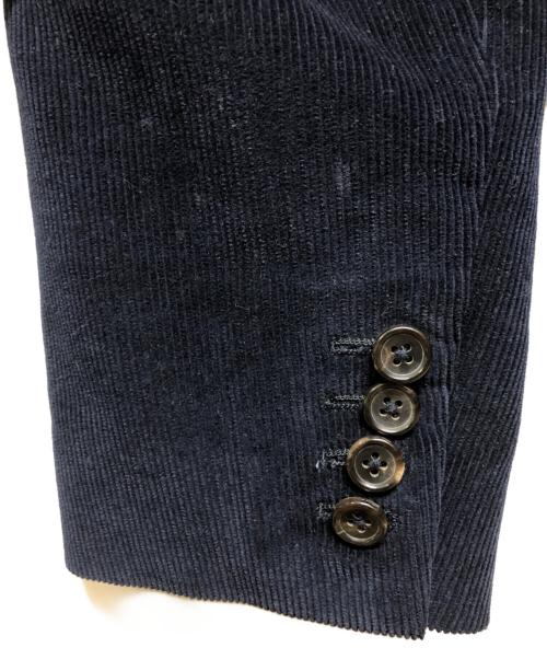 THOM BROWNE. NEW YORK（トムブラウン ニューヨーク）THOM BROWNE. NEW YORK (トムブラウンニューヨーク) 13AW 2Bコーデュロイテーラードジャケット ネイビー サイズ:00の古着・服飾アイテム