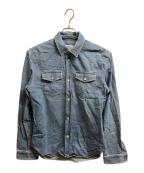 Maison Martin Margielaメゾンマルタンマルジェラ）の古着「15ss デニムウエスタンシャツ」｜インディゴ