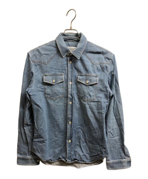 Maison Martin Margiela（メゾンマルタンマルジェラ）Maison Martin Margiela (メゾンマルタンマルジェラ) 15ss デニムウエスタンシャツ インディゴ サイズ:44の古着・服飾アイテム