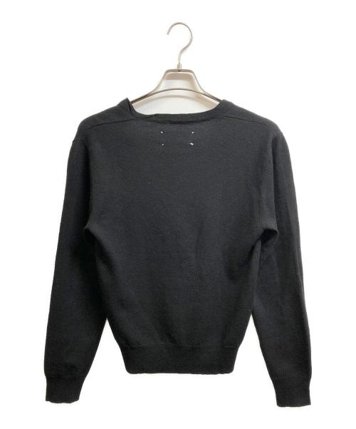 MARTIN MARGIELA（マルタン・マルジェラ）Martin Margiela (マルタン・マルジェラ) Vネック ウールニット ブラック サイズ:Sの古着・服飾アイテム