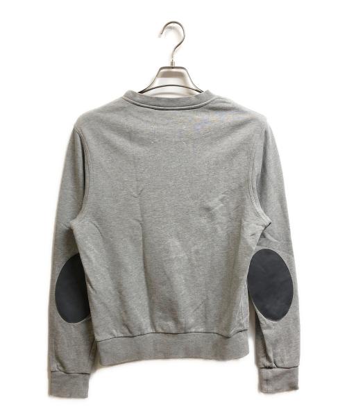 Maison Margiela（メゾンマルジェラ）Maison Margiela (メゾンマルジェラ) エルボーパッチ プルオーバースウェット グレー サイズ:44の古着・服飾アイテム