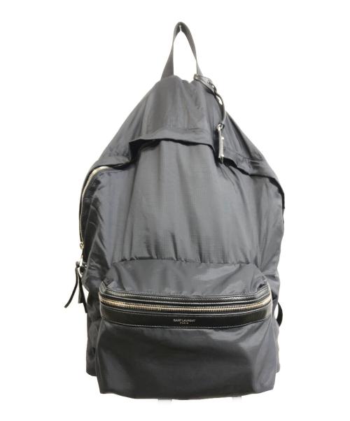 Saint Laurent Paris（サンローランパリ）Saint Laurent Paris (サンローランパリ) シティバックパック ブラックの古着・服飾アイテム