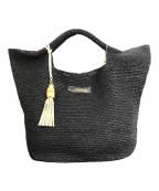 heidi kleinハイディ クライン）の古着「ラフィア かごバッグ」｜ブラック