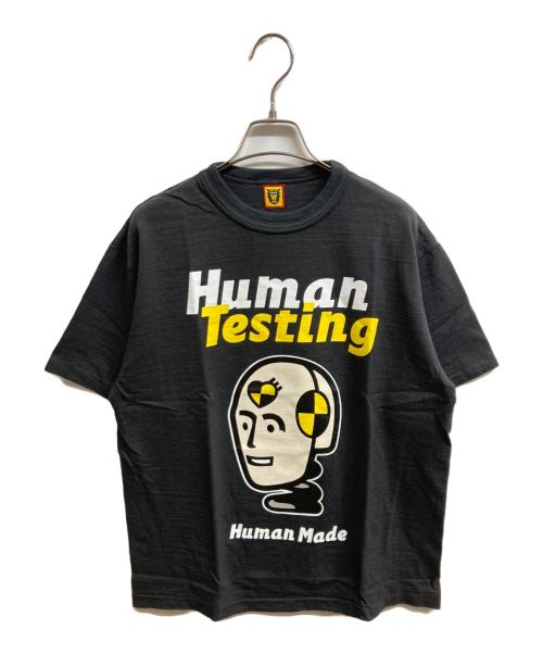 HUMAN MADE（ヒューマンメイド）HUMAN MADE (ヒューマンメイド) HUMAN TESTING T-SHIRT ブラック サイズ:Lの古着・服飾アイテム