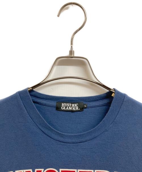 Hysteric Glamour（ヒステリックグラマー）Hysteric Glamour (ヒステリックグラマー) NAUGHTY GIRLS ポケット Tシャツ ネイビー サイズ:Lの古着・服飾アイテム