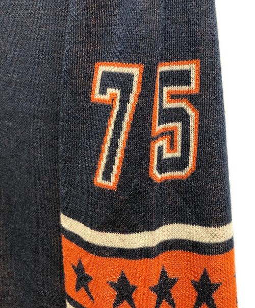 Hysteric Glamour（ヒステリックグラマー）Hysteric Glamour (ヒステリックグラマー) ジャガードニット ネイビー サイズ:Lの古着・服飾アイテム