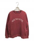 UNDERCOVERアンダーカバー）の古着「SEE NO EVIL スウェット」｜ワインレッド