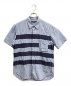 COMME des GARCONS HOMMEコムデギャルソン オム）の古着「ギンガムチェックシャツ」｜ブルー