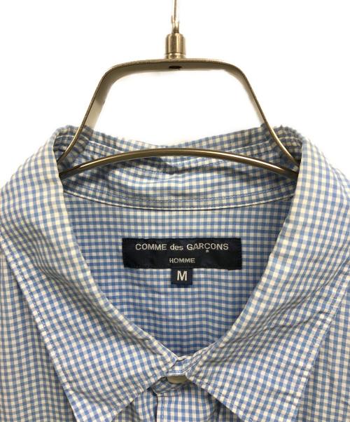 COMME des GARCONS HOMME（コムデギャルソン オム）COMME des GARCONS HOMME (コムデギャルソン オム) ギンガムチェックシャツ ブルー サイズ:Mの古着・服飾アイテム