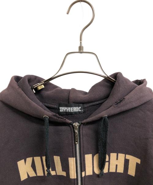 hysteric（ヒステリック）Hysteric (ヒステリック) グランジ加工ジップパーカー グレー サイズ:Freeの古着・服飾アイテム
