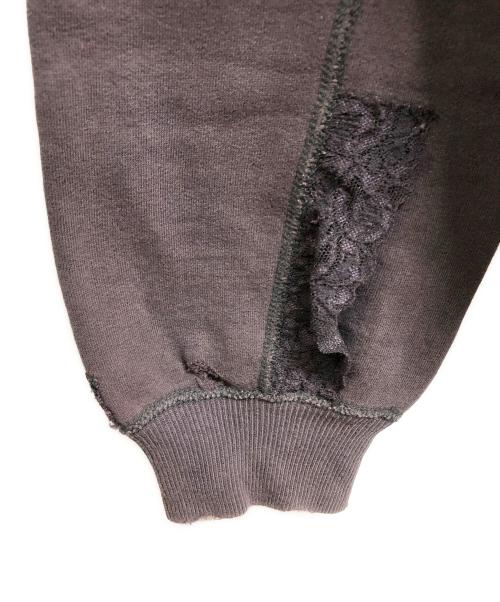 hysteric（ヒステリック）Hysteric (ヒステリック) グランジ加工ジップパーカー グレー サイズ:Freeの古着・服飾アイテム