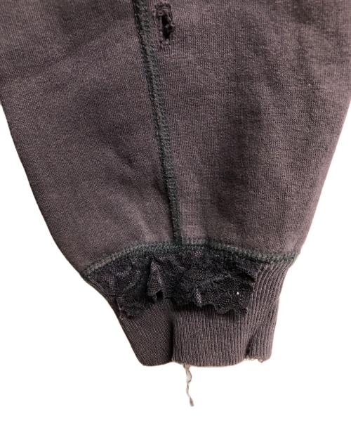 hysteric（ヒステリック）Hysteric (ヒステリック) グランジ加工ジップパーカー グレー サイズ:Freeの古着・服飾アイテム