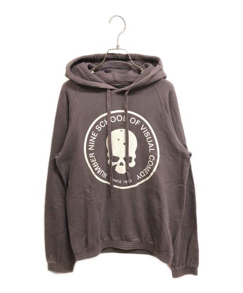 NUMBER (N)INE（ナンバーナイン）NUMBER (N)INE (ナンバーナイン) 穴開きスカルパーカー ボルドー サイズ:3の古着・服飾アイテム