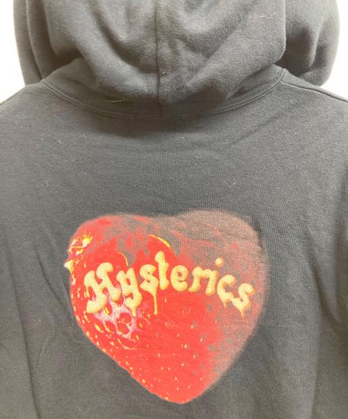 Hysteric Glamour（ヒステリックグラマー）Hysteric Glamour (ヒステリックグラマー) スカルベリープルオーバーパーカー ブラック サイズ:Lの古着・服飾アイテム