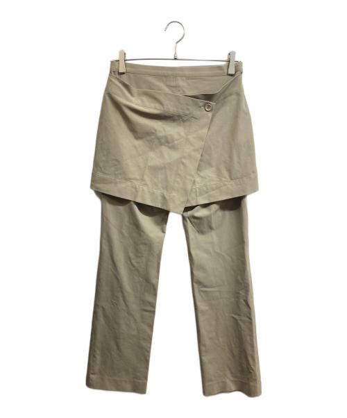 ISSEY MIYAKE FETE（イッセイミヤケフェット）ISSEY MIYAKE FETE (イッセイミヤケフェット) レイヤードパンツ ベージュ サイズ:2の古着・服飾アイテム