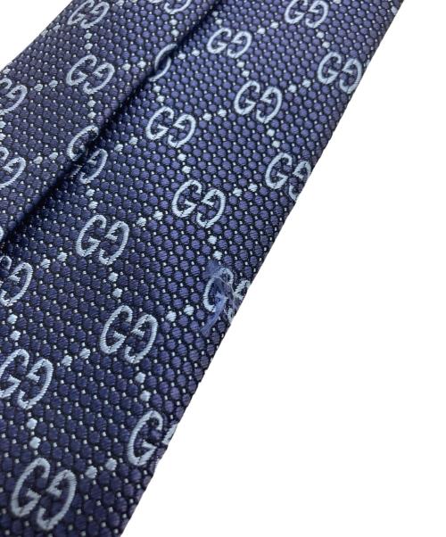 GUCCI（グッチ）GUCCI (グッチ) GG柄ネクタイ ネイビー サイズ:不明の古着・服飾アイテム