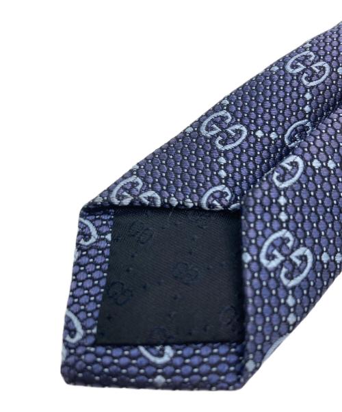 GUCCI（グッチ）GUCCI (グッチ) GG柄ネクタイ ネイビー サイズ:不明の古着・服飾アイテム