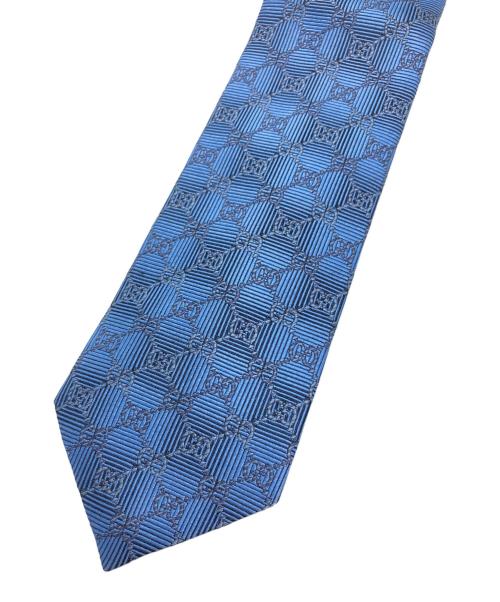 GUCCI（グッチ）GUCCI (グッチ) GG柄ネクタイ ブルー サイズ:不明の古着・服飾アイテム