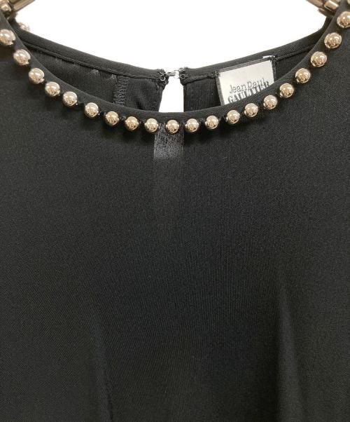 Jean Paul GAULTIER（ジャンポールゴルチェ）Jean Paul GAULTIER (ジャンポールゴルチェ) ポールネックチェーンカットソー ブラック サイズ:38の古着・服飾アイテム
