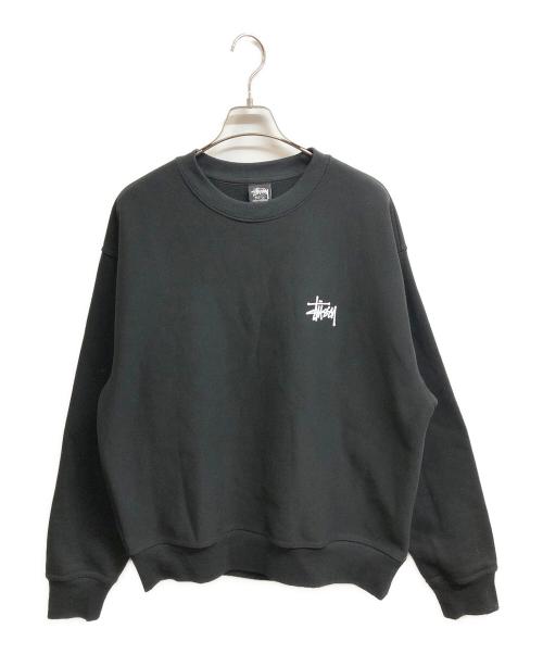 stussy（ステューシー）stussy (ステューシー) プリントスウェット ブラック サイズ:Lの古着・服飾アイテム