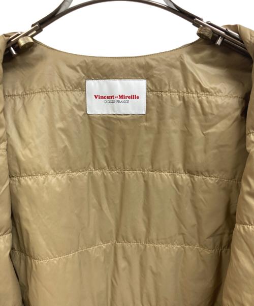 VINCENT ET MIREILLE（ヴァンソンエミレイユ）VINCENT ET MIREILLE (ヴァンソンエミレイユ) 中綿ジャケット ベージュ サイズ:38の古着・服飾アイテム