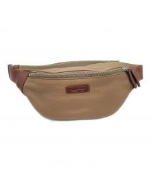 Daniel&Bob×nano・universe（ダニエル＆ボブ×ナノ・ユニバース）の古着「別注レザーボディバッグ」｜ベージュ