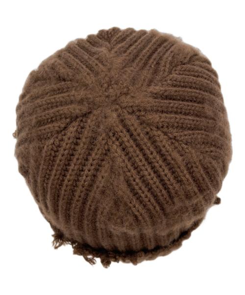 kijima takayuki（キジマタカユキ）kijima takayuki (キジマタカユキ) ダメージ加工ニットキャップ ブラウン サイズ:Free 未使用品の古着・服飾アイテム