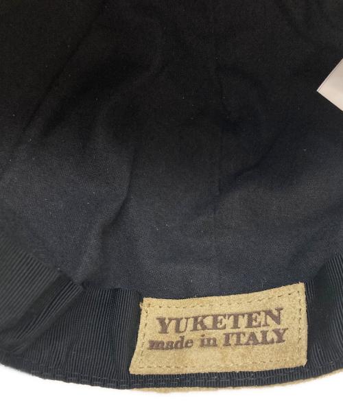 YUKETEN（ユケテン）YUKETEN (ユケテン) カウレザーキャップ ベージュ サイズ:不明 未使用品の古着・服飾アイテム