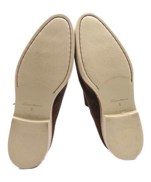 Santoni（サントーニ）Santoni (サントーニ) モンクストラップシューズ ブラウン サイズ:5の古着・服飾アイテム