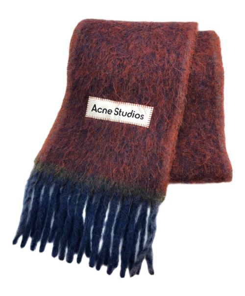 Acne studios（アクネ ストゥディオス）Acne studios (アクネ ストゥディオス) ウールモヘアスカーフ ブラウンの古着・服飾アイテム