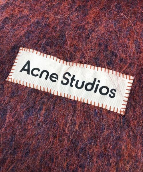 Acne studios（アクネ ストゥディオス）Acne studios (アクネ ストゥディオス) ウールモヘアスカーフ ブラウンの古着・服飾アイテム