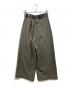 STUDIOUS (ステュディオス) Leather Belted Flare Trousers グレー サイズ:	SIZE 1：8000円