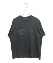 LOUIS VUITTON（ルイ ヴィトン）の古着「イリデセント LV バーズ Tシャツ」｜ブラック