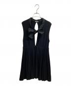 MIU MIUミュウミュウ）の古着「ノースリーブワンピース」｜ブラック